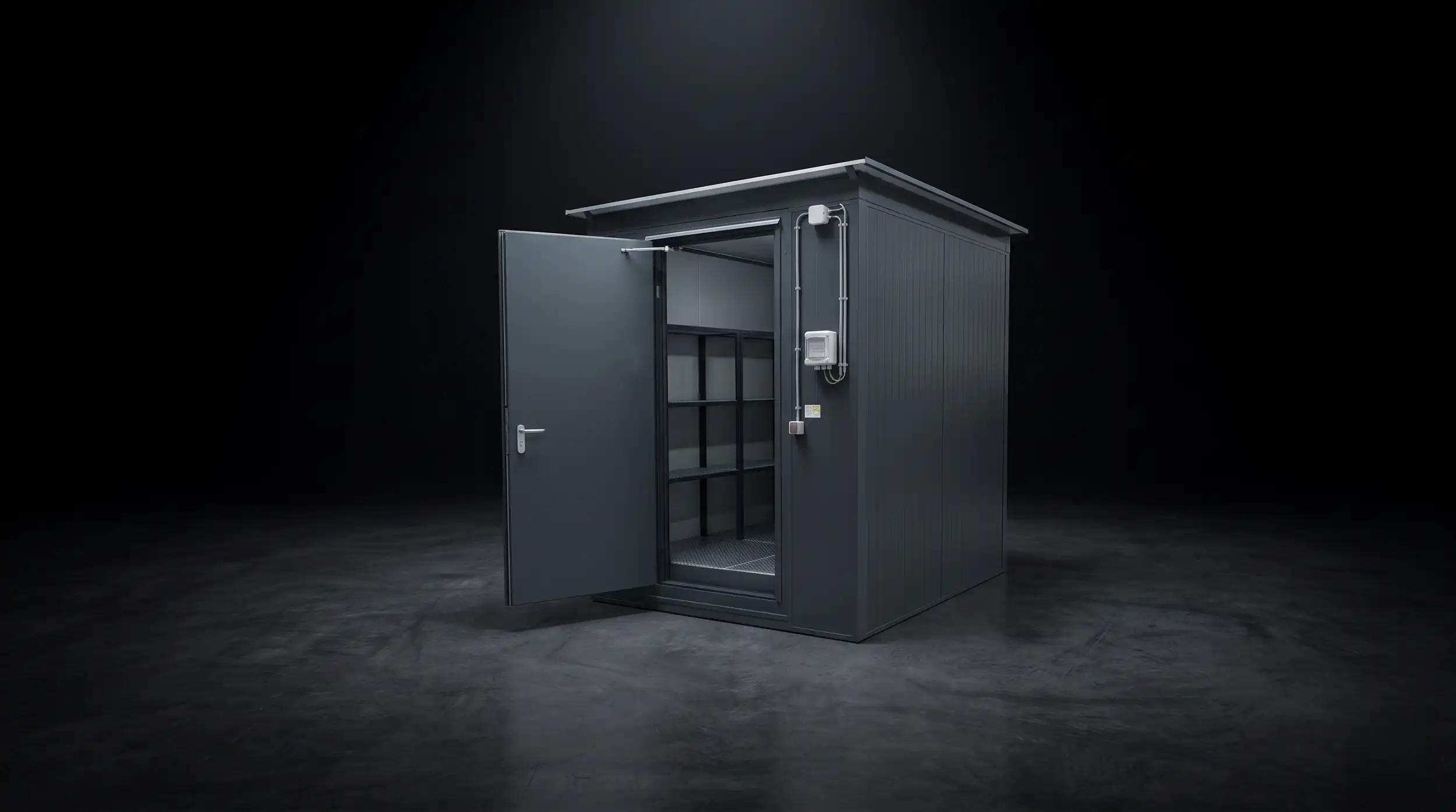 LOXXER walk-in regálový kontejner pro skladování baterií